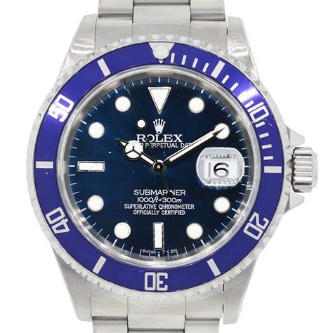 rolex submariner blue 2010|rolex 16610 bezel.